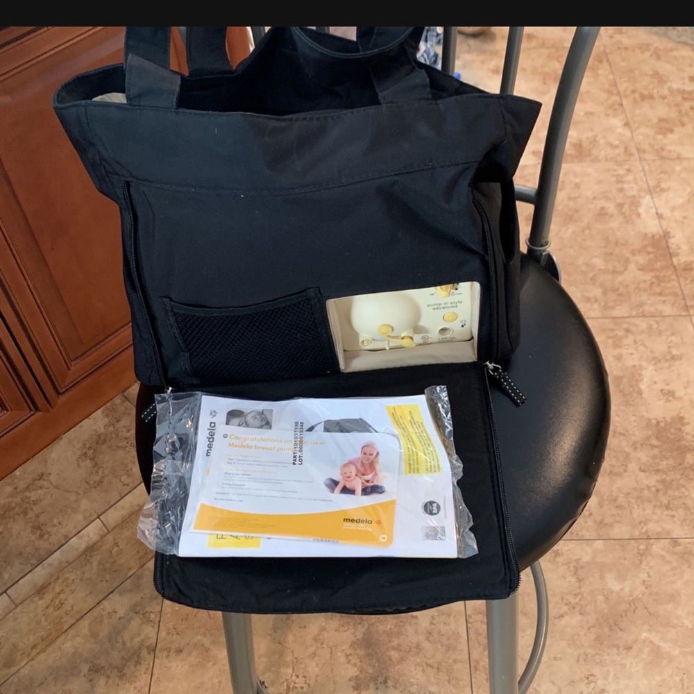 Medela double pump tote